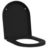 vidaXL Deska toaletowa Czarny 48 x 36,5 x 4,5 cm polipropylen