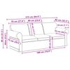 vidaXL Sofa 2 pcs Jasnoszary 215 x 82 x 80 cm tkanina