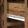 vidaXL Highboard z szufladą Stare drewno 40 x 40,5 x 135 cm