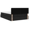 vidaXL Ł&oacute;żko z miejscem na przechowywanie i materacem Czarny