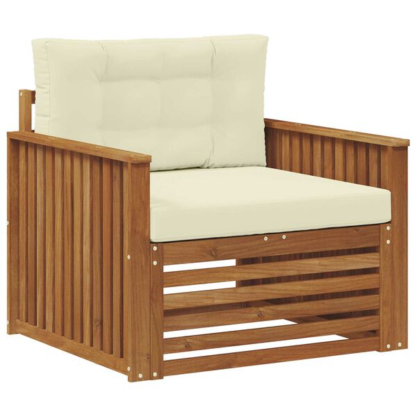 vidaXL Zestaw sof na zewnątrz Lite drewno akacjowe i poliester