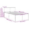 vidaXL Ramka ł&oacute;żka Brązowy dąb 120 x 190 cm Materiał drewnopochodny