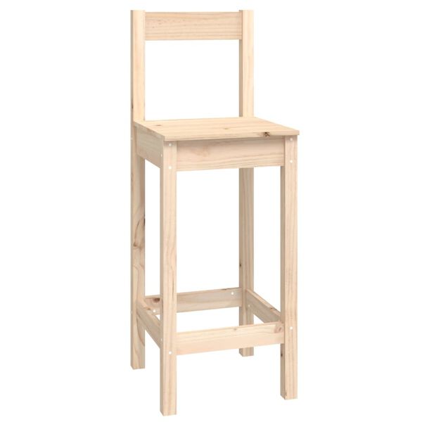 vidaXL 9-cz. zestaw mebli barowych, lite drewno sosnowe