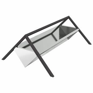 vidaXL Koryto do karmienia bydła srebrny 111 x 76 x 38 cm 10 kg