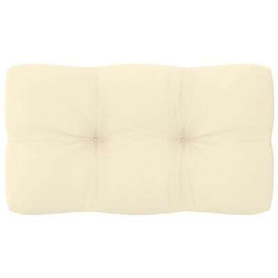 vidaXL Poduszka na sofę z palet, kremowa, 70x40x10 cm