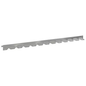 vidaXL Krawężnik do trawnika 10 szt. 102 x 4 x 4 cm Stal srebrny