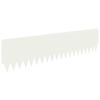 vidaXL Krawężnik do trawnika 20 pcs 103 x 25 cm Stal Biały