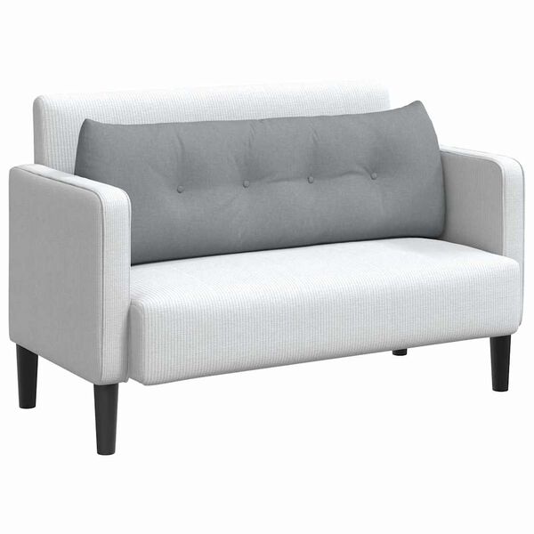 vidaXL Poduszka na plecy Jasnoszary 140 x 24 x 50 cm tkanina