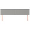 vidaXL Zagł&oacute;wki do ł&oacute;żka, 2 szt., jasnoszary, 90x5x78/88 cm, tkanina