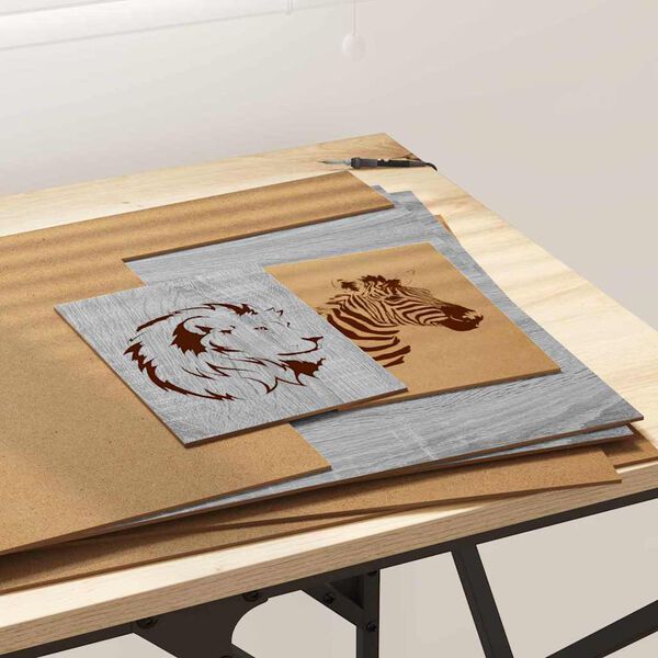 vidaXL Panele dekoracyjne 50 pcs Szary Sonoma 40 x 60 x 0.27 cm