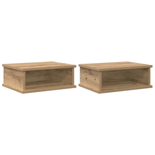 vidaXL Stolik nocny 2 pcs Dąb rzemieślniczy 40 x 31 x 15 cm