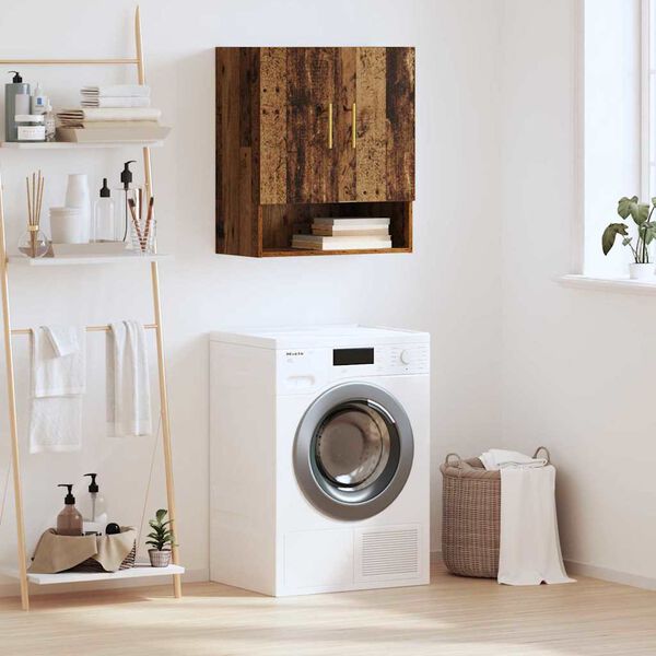 vidaXL Szafka ścienna Stare drewno 60 x 31 x 70 cm