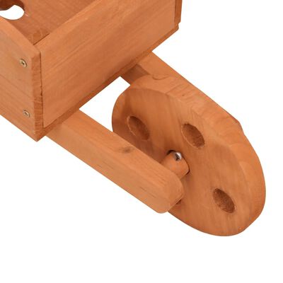 vidaXL Donice w kształcie taczek, 2 szt., 47x15x19 cm, drewno jodłowe