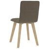 vidaXL Krzesła stołowe, 4 szt., kolor taupe, obite tkaniną