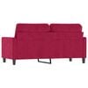 vidaXL Sofa 2-osobowa, winna czerwień, 140 cm, tapicerowana aksamitem