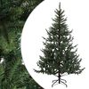 vidaXL Sztuczna choinka z zawiasami 120 cm PVC i Metal zielony