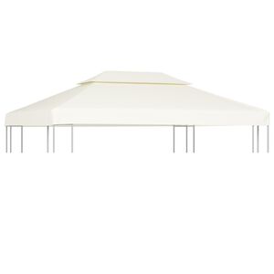 vidaXL Zadaszenie altany ogrodowej, 310 g/m&sup2;, kolor śmietankowy, 3x4 m