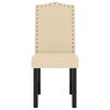 vidaXL Krzesła stołowe, 4 szt., kremowe, obite aksamitem