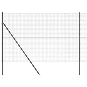 vidaXL Ogrodzenie z spawanej siatki do mocowania w ziemi 25 x 1,6 m