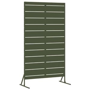vidaXL Ekran prywatności 100 x 50 x 180 cm Stal Oliwkowy zielony