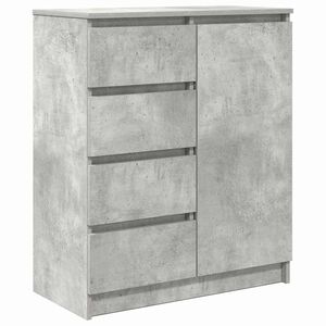 vidaXL Komoda z szufladami Betonowa szarość 71x35x84 cm Drewno klejone