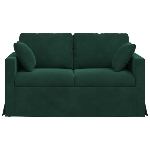 vidaXL Sofa Ciemna zieleń