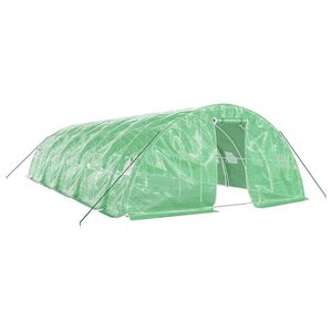 vidaXL Szklarnia ze stalową ramą, zielona, 50 m&sup2;, 10x5x2,3 m