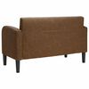 vidaXL Sofa dwuosobowa brązowa 110 cm sztuczna sk&oacute;ra
