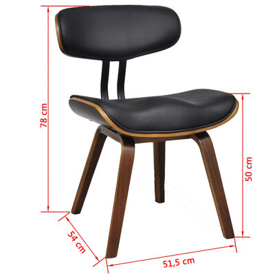 vidaXL Krzesła do jadalni, 6 szt., gięte drewno i sztuczna skóra