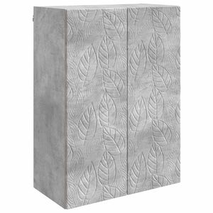 vidaXL Szafka ścienna Betonowy szary 66 x 34,5 x 90 cm