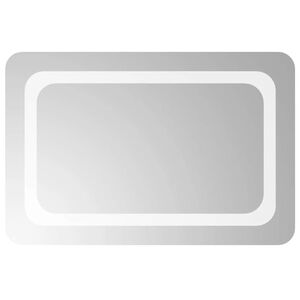vidaXL Lustro łazienkowe z LED, 60x40 cm