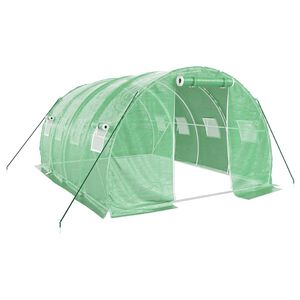 vidaXL Szklarnia ze stalową ramą, zielona, 12 m&sup2;, 4x3x2 m