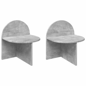vidaXL Stolik nocny 2 szt. Betonowy szary 40 x 35,5 x 45,5 cm