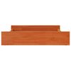 vidaXL Szuflady pod ł&oacute;żko, 2 szt., woskowy brąz, lite drewno sosnowe