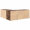 vidaXL Szafka narożna, przydymiony dąb, 200x40x45 cm