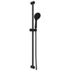 vidaXL Zestaw systemu prysznicowego Czarny 100 cm Stal nierdzewna
