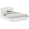 vidaXL Ł&oacute;żko z miejscem do przechowywania Biały 140 x 200 cm