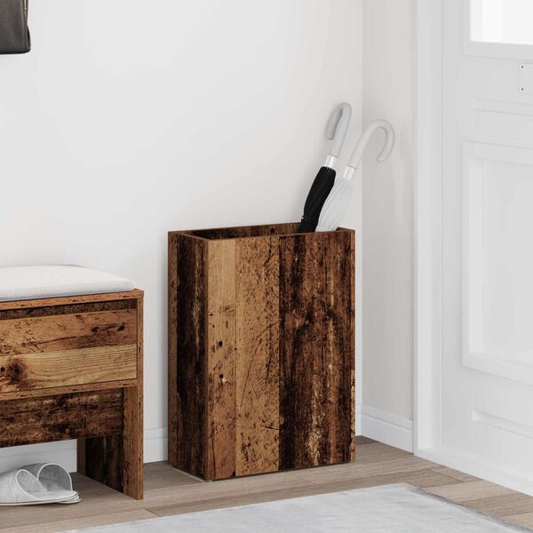 vidaXL Stojak na parasol Stare drewno 40 x 20 x 55,5 cm