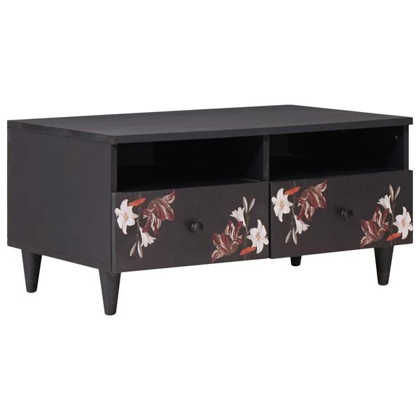 vidaXL Stolik kawowy Wielokolorowe 80 x 54 x 40 cm Drewno z mango