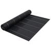 vidaXL Agrotkanina przeciw chwastom, czarna matowa, 2x5 m, PP