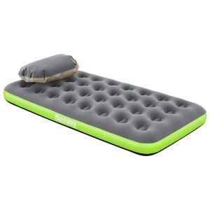 Bestway Materac powietrzny 1-osobowy 188 x 99 x 22 cm Szary i zielony