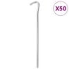 vidaXL Śledzie do namiotu, 50 szt., 23 cm, &Oslash;7 mm, stal galwanizowana
