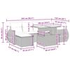 vidaXL 7-cz. zestaw wypoczynkowy do ogrodu, z poduszkami, jasnoszary