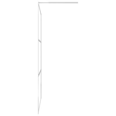 vidaXL Ścianka prysznicowa, część z mrożonego szkła ESG, 90 x 195 cm