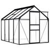 vidaXL Szklarnia, antracytowa, aluminium, 4,75 m&sup2;