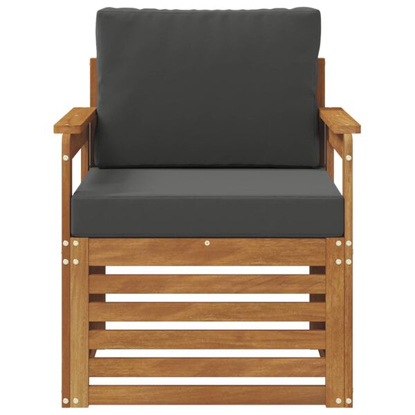 vidaXL Zestaw sof na zewnątrz z poduszką Naturalny 71 x 63 x 73 cm