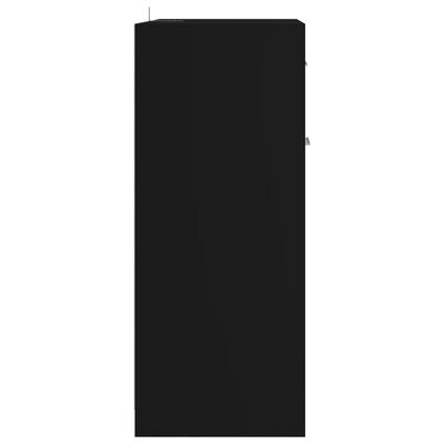 vidaXL Szafka łazienkowa, czarna, 60x33x80 cm, płyta wiórowa