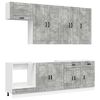 vidaXL Jednostka kuchenna PORTO 8 pcs Betonowy szary
