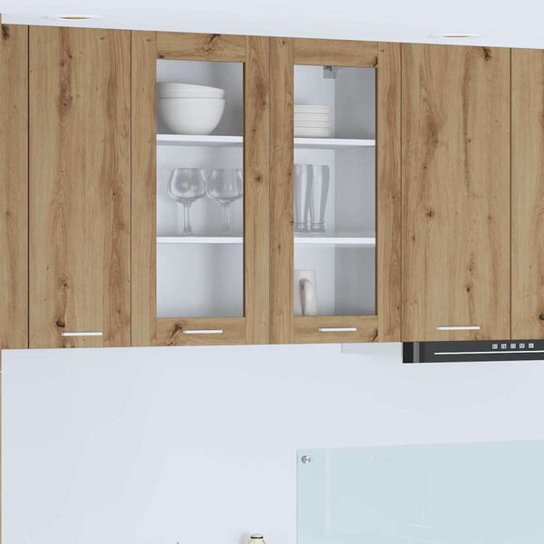 vidaXL Szafka wisząca z drzwiami Dąb rzemieślniczy 80 x 31 x 80 cm