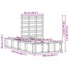 vidaXL Ramka ł&oacute;żka Biały 100 x 200 cm Lite drewno sosnowe